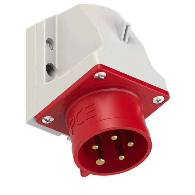 CEE-Wandgerätestecker 32A, 5-polig, 400V, 6h, IP44, PCE 525-6