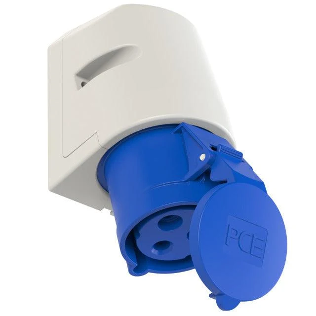 CEE Wanddose IP 44, 3-polig, 230 V, 6 h, 16 A, PCE 113-6