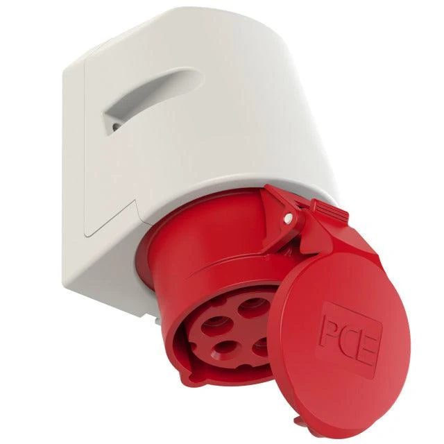 CEE Wanddose IP 44, 5-polig, 400 V, 6 h, 16 A, PCE 115-6