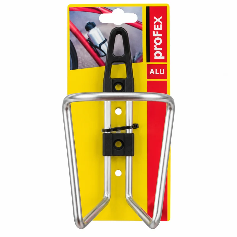 proFEX Alu Fahrrad Trinkflaschenhalter Flaschenhalter Silber