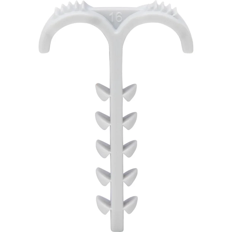 Kopp Doppelsteckdübel – 6mm Bohrdurchmesser – Klemmbereich 4-12mm – Grau (50 Stück)