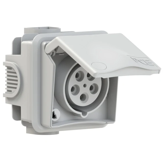 CEE Unterputzdosen 16A - 32A | 400V | IP44 | mit Beschriftungsfeld - PCE
