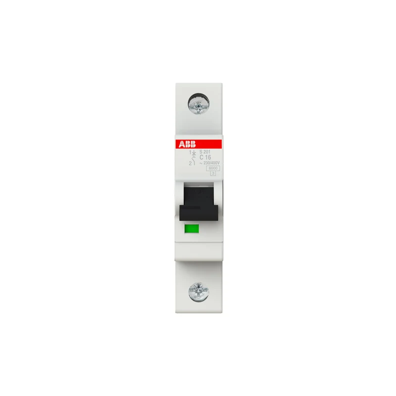 ABB Set 1x FI-Schutzschalter F204A-40/0,03 + 8x Sicherungsautomat S201-C16 + 1x PS3/12FI Sammelschiene - C-Charakteristik