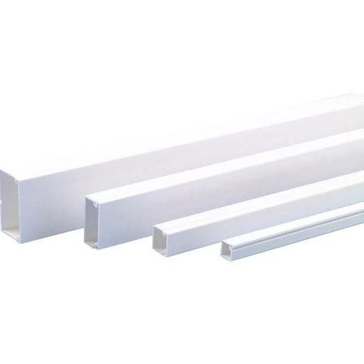 Minikanal 40x60mm, Unterteil mit Bodenlochung, weiß 9010, 24 Meter
