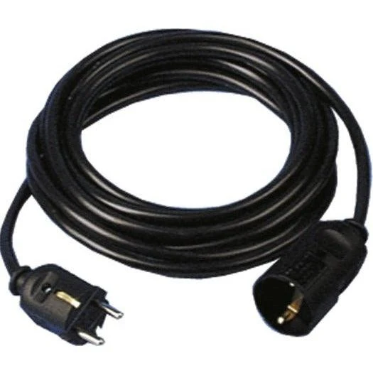 Verlängerung H05VV-F 3G1, 5, 10m sw H05VV-F 3G1, 5 qmm schwarz