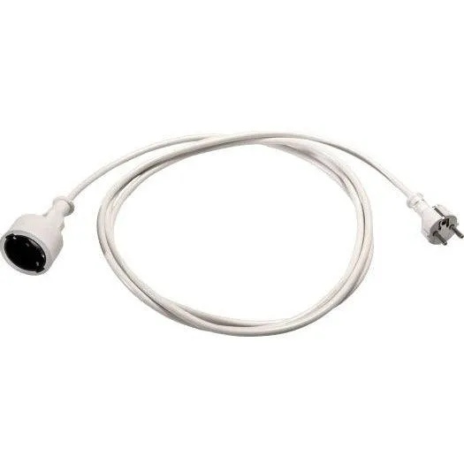 Verlängerung H05VV-F 3G1, 5, 5m weiß H05VV-F 3G1, 5 qmm weiß