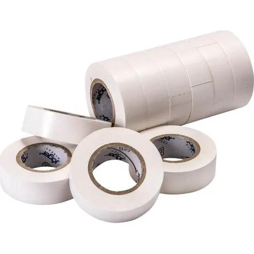 VDE-PVC-Isolierband, weiß, Stärke = 0,15mm, Breite = 15mm, 10m Länge, 10 Stück