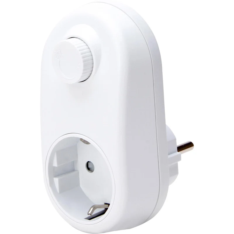 Kopp Schutzkontakt-Zwischenstecker mit LED-Dimmer, IP20