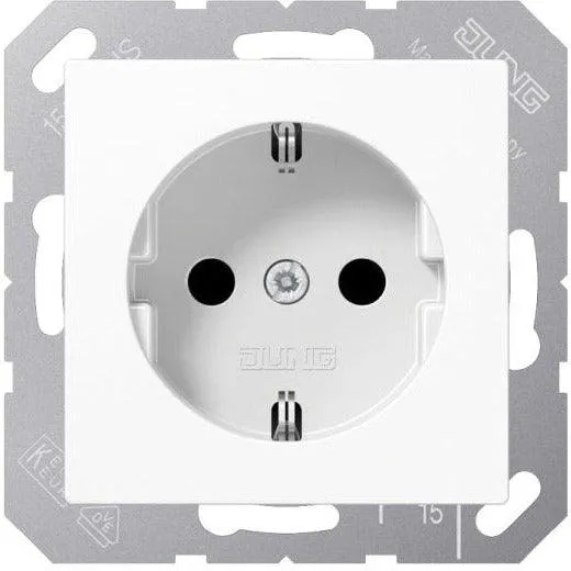 JUNG A1520WW Schuko-Steckdose 16A, Serie A/AS alpinweiß