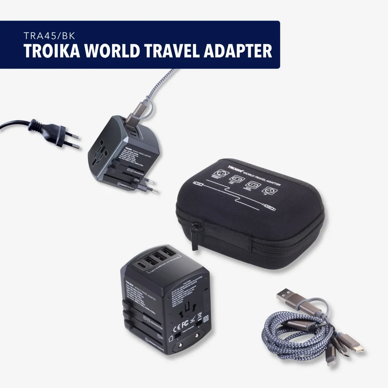 TROIKA WORLD TRAVEL ADAPTER