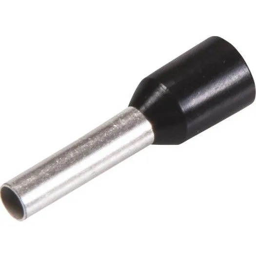 Aderendhülsen isoliert, 1,5x14/8 schwarz, DIN 46 228, 500 Stück