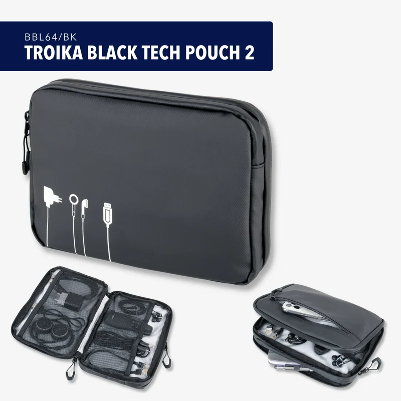 TROIKA BLACK TECH POUCH 2