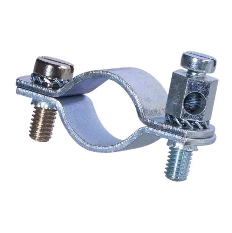 Erdungs-Rohrschelle 1/4"mit Anschlußschraube für Rundleiter bis 16 qmm, 10 Stück