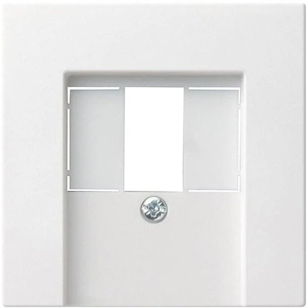 GIRA 027603 Abdeckung für TAE und USB, Reinweiß glänzend
