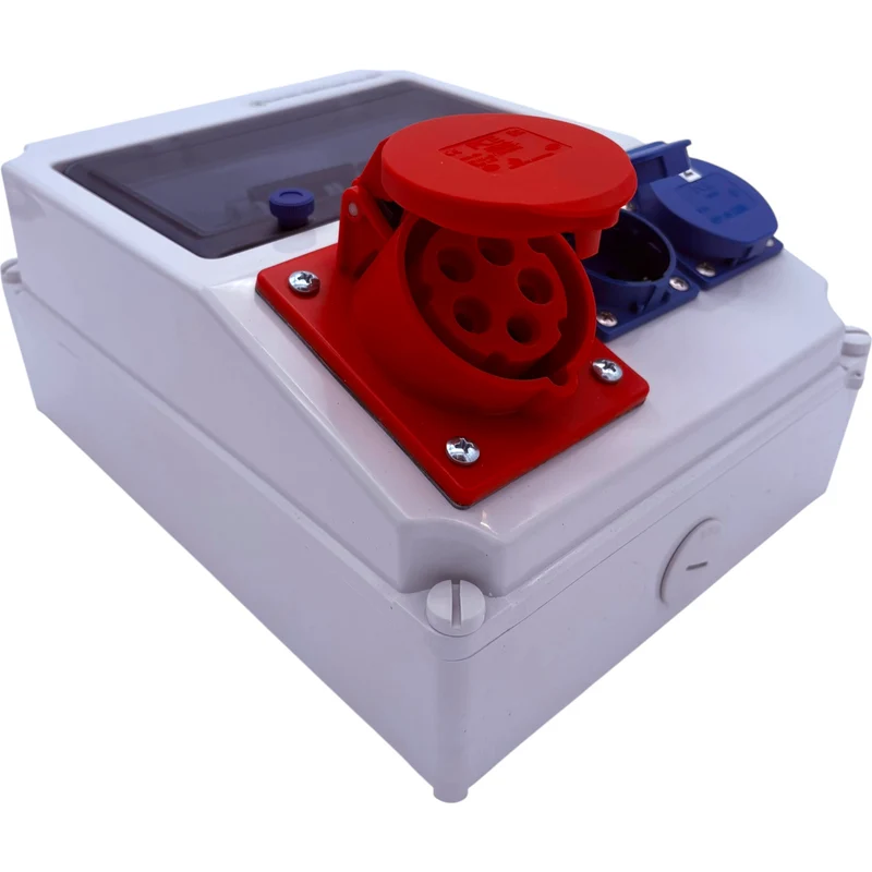 SANOS Wandverteiler ABB/PCE - 1x CEE 16A und 2x Schukodosen | SAN003