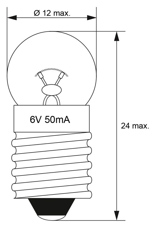 Taschenlampen-Kugel, 0,3 W