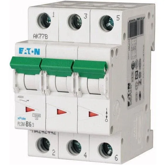 EATON PLSM-B6/3-MW - Leitungsschutzschalter, 6 A, 3p, Charakteristik: B, 242442