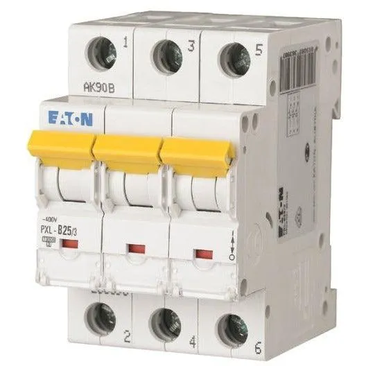 EATON PXL-B25/3 - Leitungsschutzschalter, 25 A, 3p, Charakteristik: B, 236398
