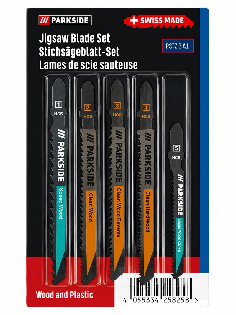 PARKSIDE® Holz und Kunststoff Stichsägeblatt-Set »