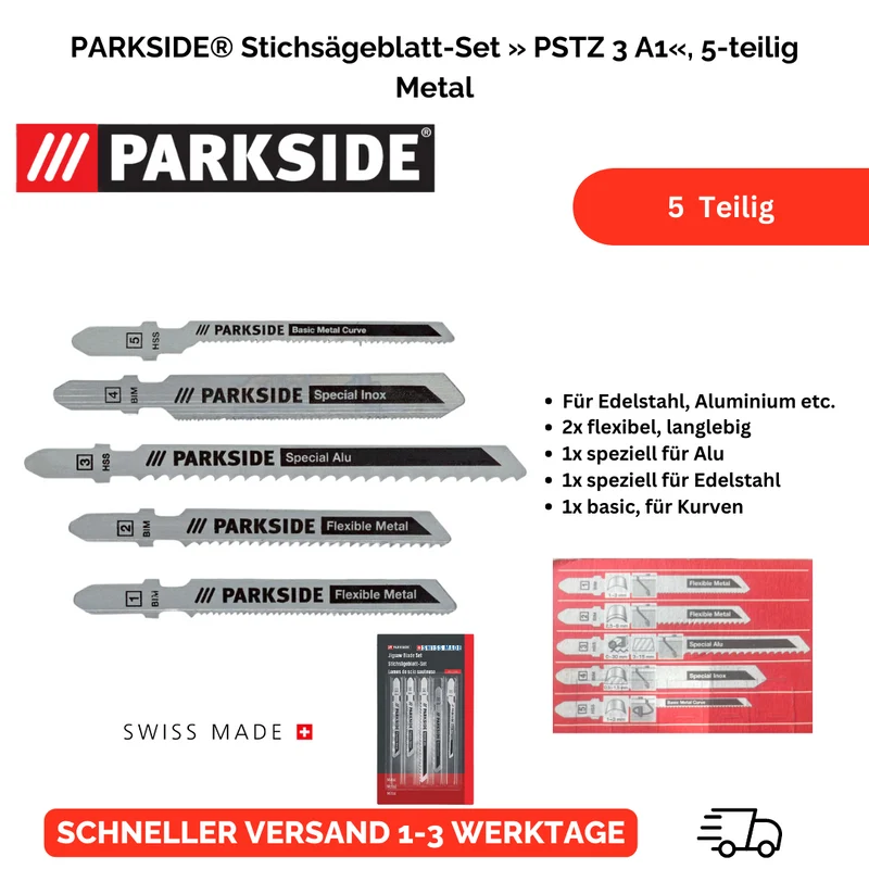 PARKSIDE® Metal Stichsägeblatt-Set 5-teilig