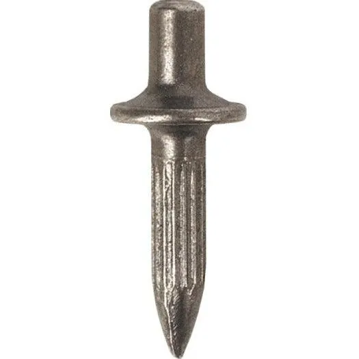 DEWIT 950772 Fixpin 4x18mm, großer Kragen, geriffelter Schaft, 200 Stück