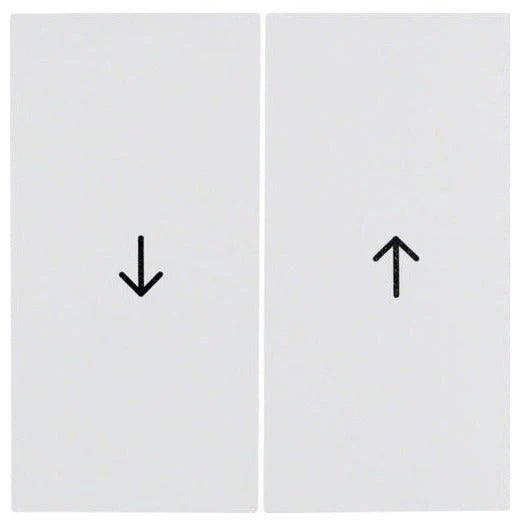 Berker 16258989 S.1 Jalouise-Wippen mit Aufdruck Symbol Pfeil polarweiß glänzend