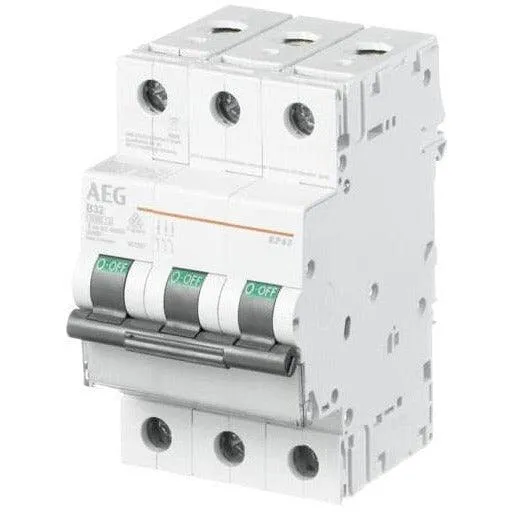 AEG Leitungsschutzschalter 3-polig "EP 63" C, 10 A 4TQA667457R0000