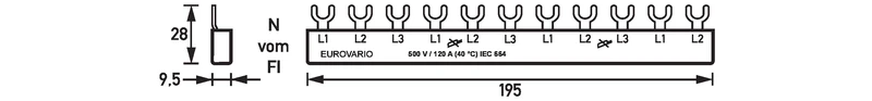 DOEPKE 09920190 Sammelschiene EV-S G 3.11.120