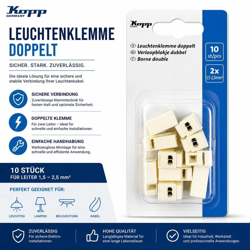 KOPP Leuchtenklemme doppelt