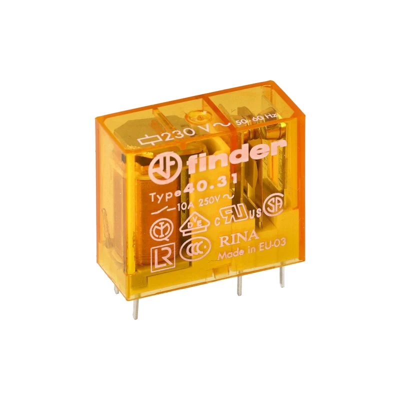 Finder 40.31 PCB Relais 10A 230VAC Einpolig - 40.31.8.230.0000