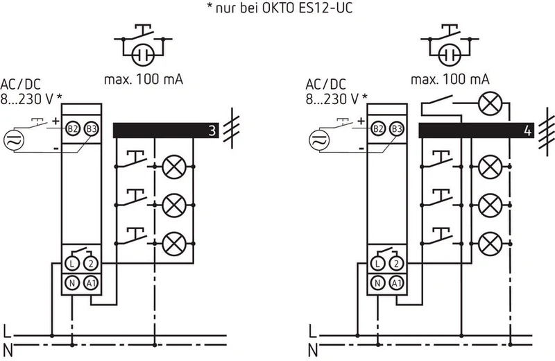 THEBEN 3120130 Stromstoßschalter OKTO ES12-230