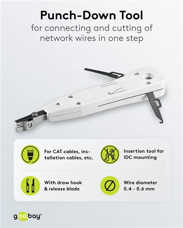 Anlegewerkzeug für CAT-Kabel, LSA
