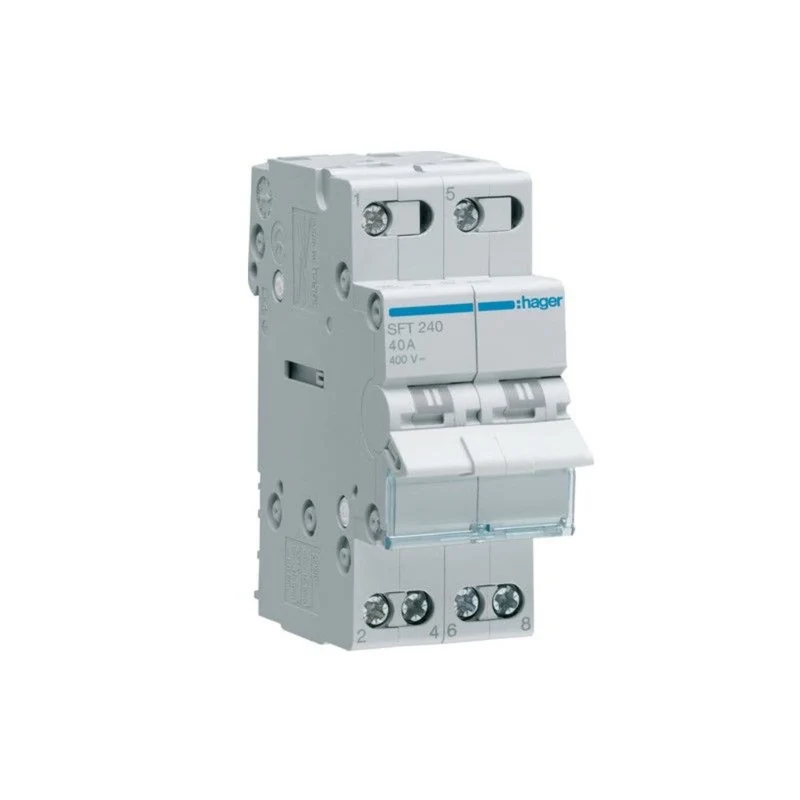 Hager 40A 2 Polige Modulare Umstellung Schalter I-0-II - SFT240