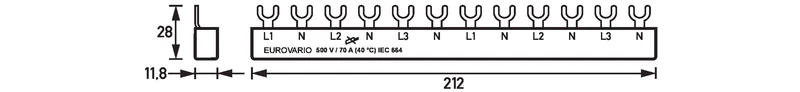 DOEPKE 09920182 Sammelschiene EV-S G 3.1+N.12.120