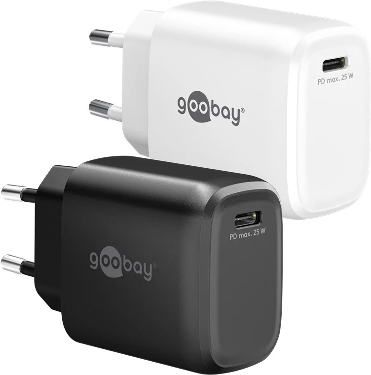 USB-C™ PD GaN Schnellladegerät (25 W) schwarz