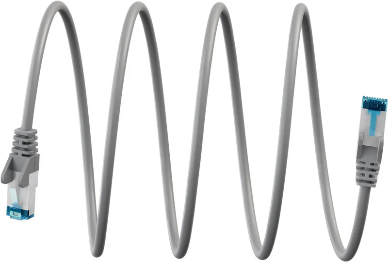 Ultraflexibles CAT 6A Patchkabel S/FTP (PiMF), grau