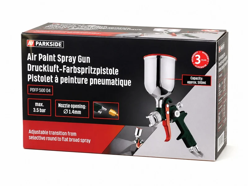 Druckluft-Farbspritzpistole 3,5 bar Niederdrucktechnik schneller Sprühnebel