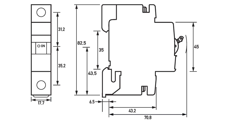 DOEPKE 09914205 Leitungsschutzschalter DLS 6H C25-1 6KA