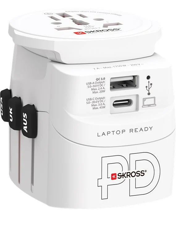 Reiseadapter PRO Light USB AC45PD