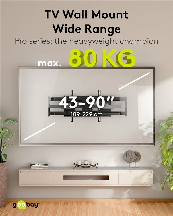 Wide Range TV-Wandhalterung FULLMOTION (XL)