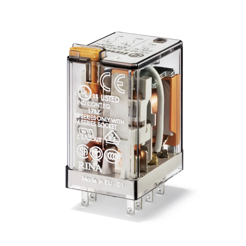 Industrielles Miniaturrelais 2CO 10A 24VDC Mit LED - 55.32.9.024.0094