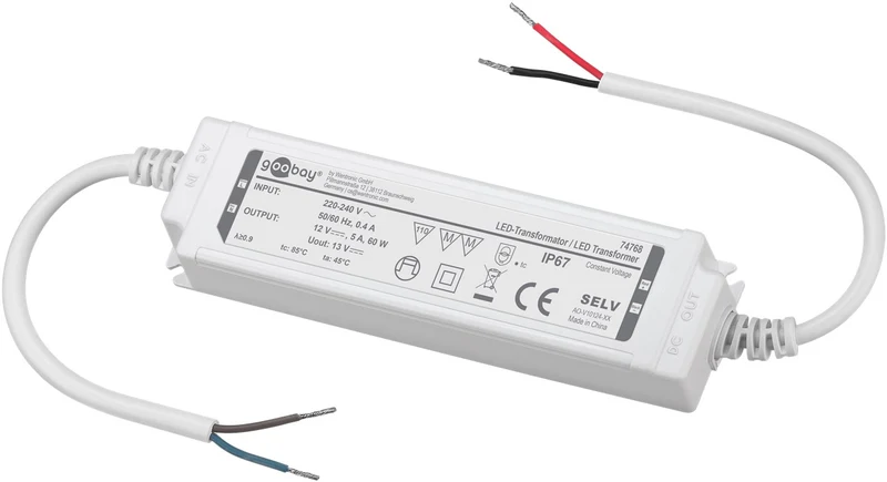 LED-Trafo 12 V (DC), 60 W, IP67