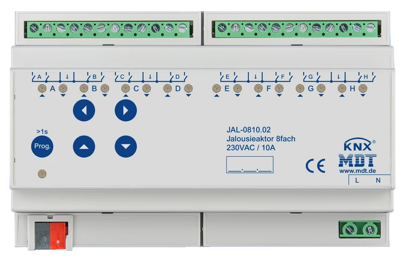 MDT JAL-0810.02 Acturio - Jalousieaktor JAL 8-fach