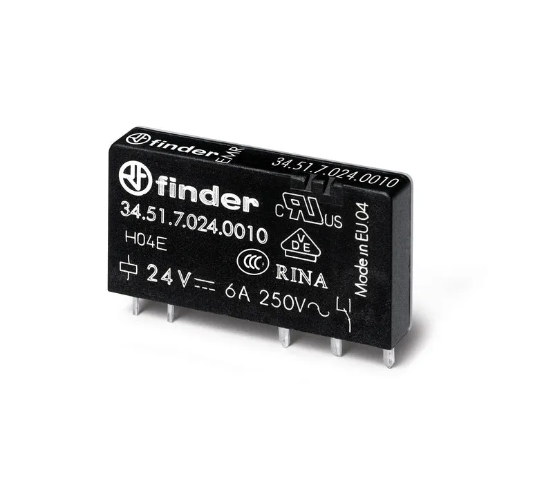 Ultra Dünnes PCB Relais 6A 12VDC Einzel CO Kontakt AgNi - 34.51.7.012.0010
