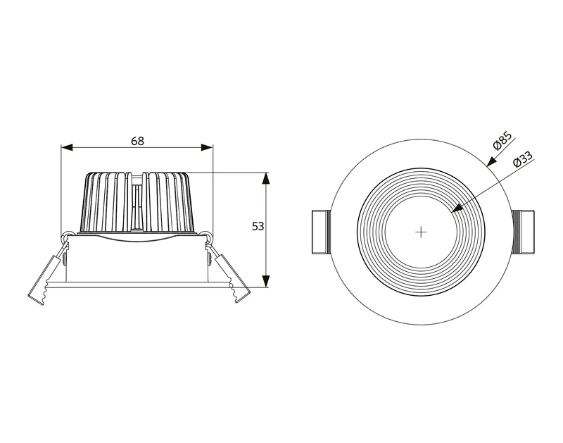 Opple Led Einbauleuchte 5W 2700K Neigbar - 541003538200