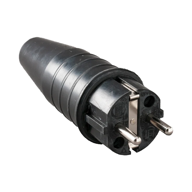 Schwerlast Industrieller Gummi Stromstecker 16A 250V - 104446