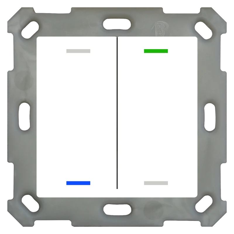 MDT BE-TAL55T2.01 Elevio Taster Light 55 2fach reinweiß glänzend