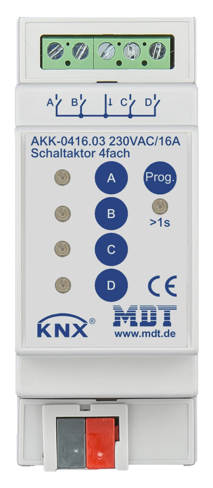 MDT AKK-0416.03 Acturio - Schaltaktor AKK Kompakt 4-fach