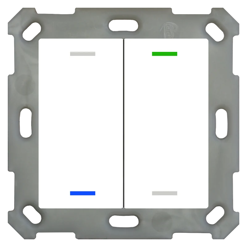 MDT BE-TAL5502.01 Elevio Taster Light 55 2fach reinweiß glänzend
