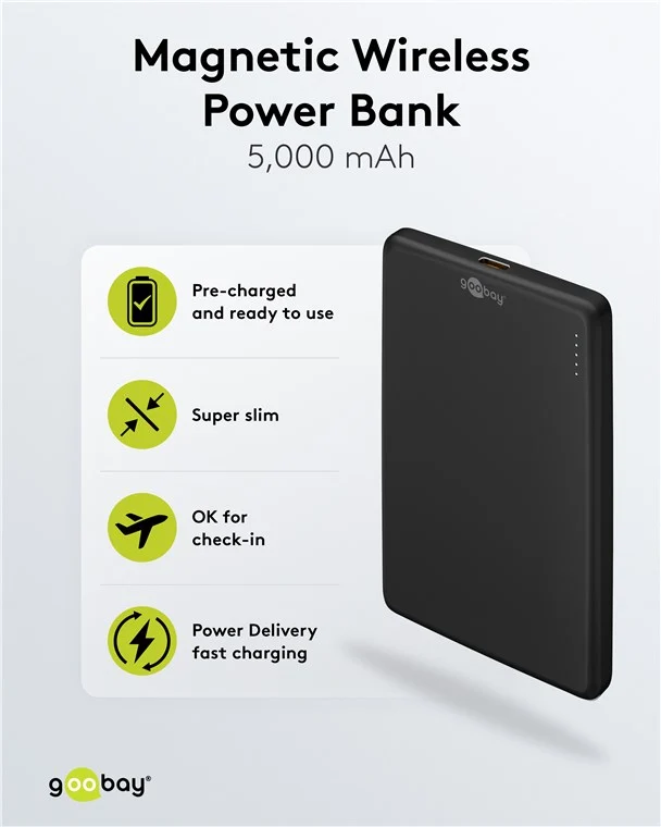 Magnetische Wireless Powerbank 5.000 mAh